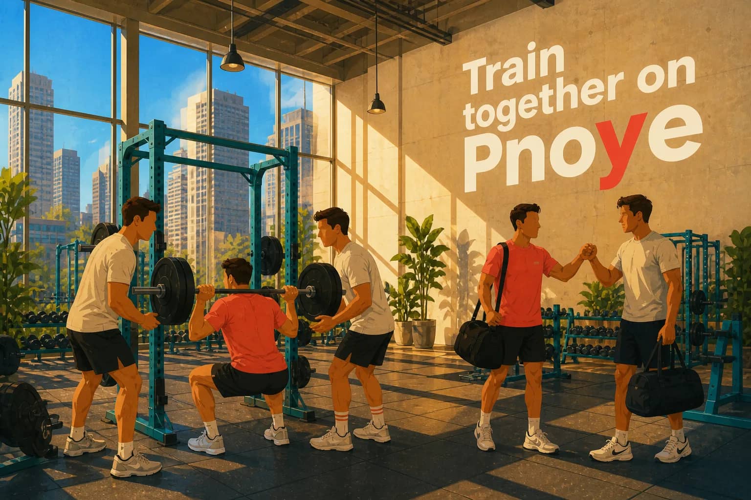 Train with people, not alone